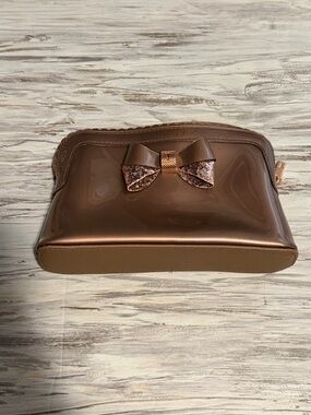 Ted Baker Brown Bow Accent Women’s Cosmetic Pouch
